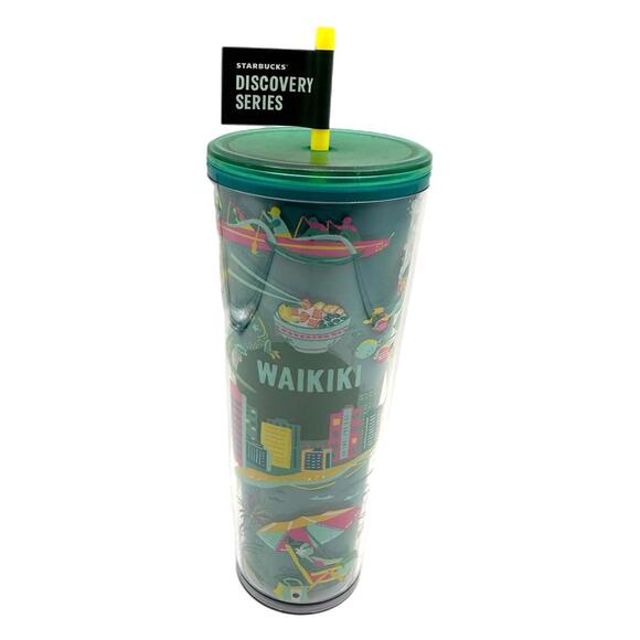 2024 Starbucks Discovery Series WAIKIKI 24oz Plastic Cold Cup Tumbler – Hawaii